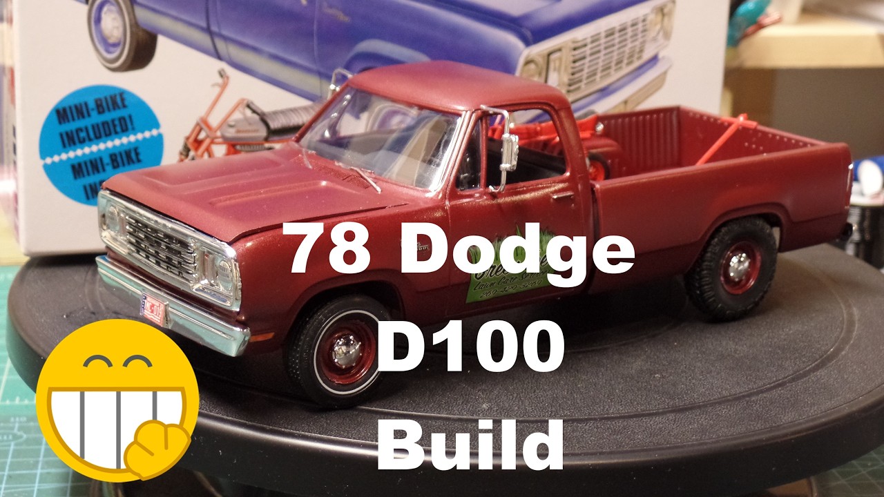 1978 Dodge D100 MPC 1:25 Scale Model Car Kit Build - YouTube
