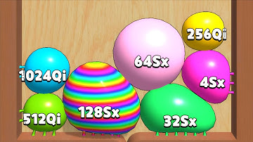 Blob Merge 3D - Casual Number Satisfying ASMR Gameplay | ( Cube Arena 2048 )