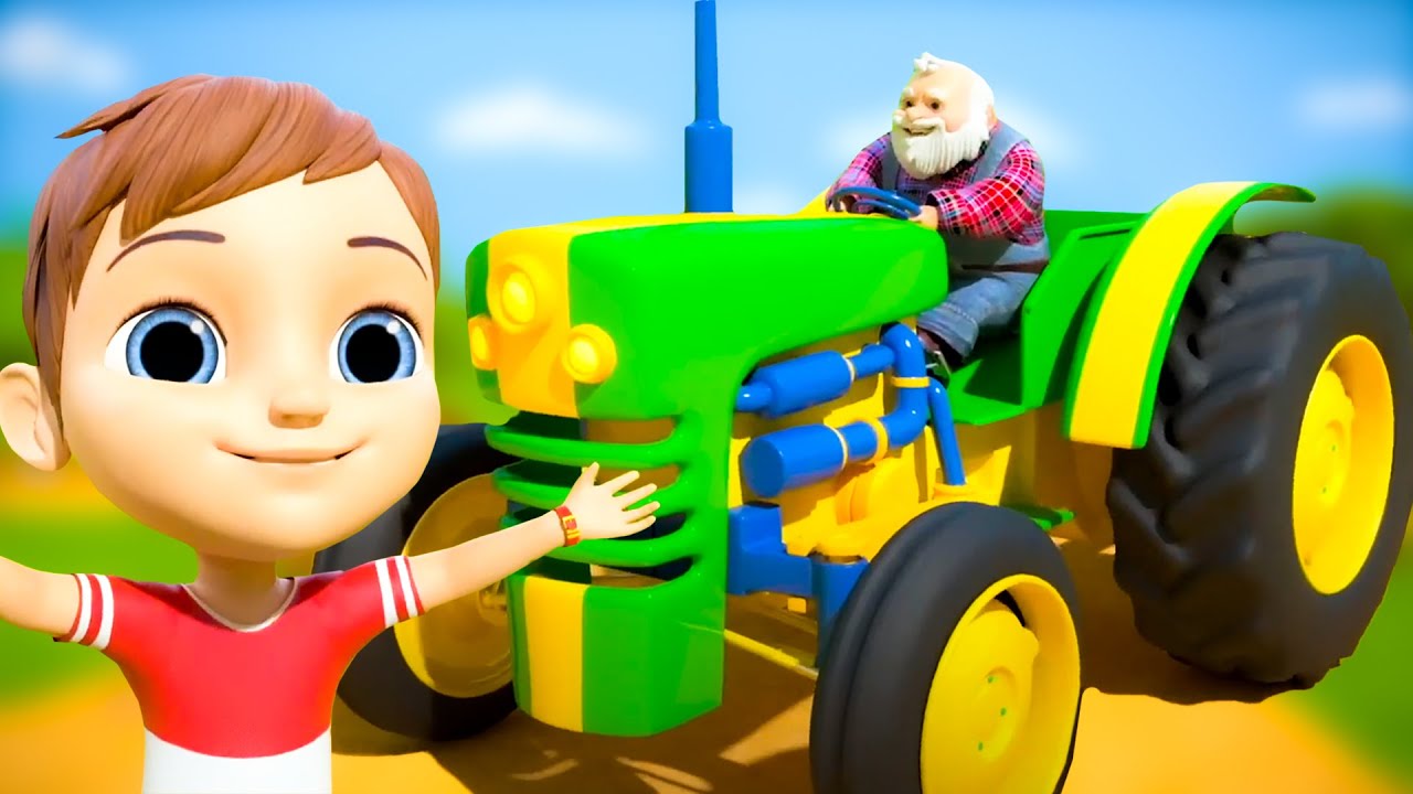 Wheels On The Tractor Nursery Rhyme & Baby Song YouTube