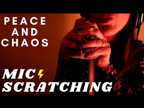 ASMR - PEACE AND CHAOS | FAST AND AGGRESSIVE FLUFFY Scratching | Anticipatory Tingles | Soft Spoken