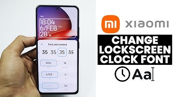Change Lockscreen Clock Font on Xiaomi, Redmi Device