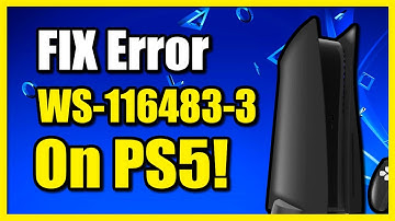 How to Fix PS5 Error Code WS-116483-3 (Problem Connecting to Server)