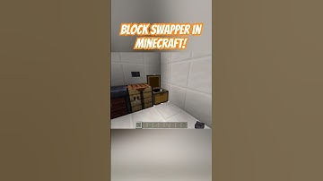 Block Swapper in minecraft, WORKS FOR BEDROCK EDITION!! #minecraft #gaming #redstone #ytshorts