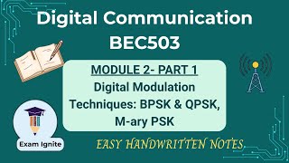 Digital Communication | DC | BEC503 | Module 2 | Part 1 | VTU 5th Sem | Important Topics | 🔥#vtu #dc