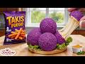 Best of Food Recipe 😋 How To Make Delicious Purple Fried cheese ball | TinyBap ASMR Mini Cooking