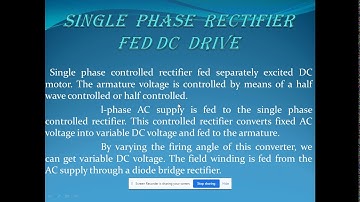 controlled rectifier fed dc drives