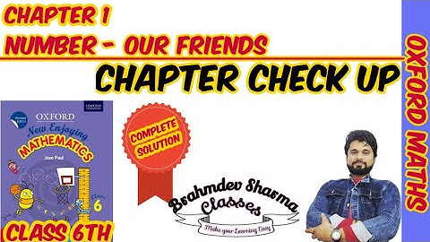 class 6 Oxford math chapter check up | chapter 1 | Numbers | @BrahmdevSharmaClasses