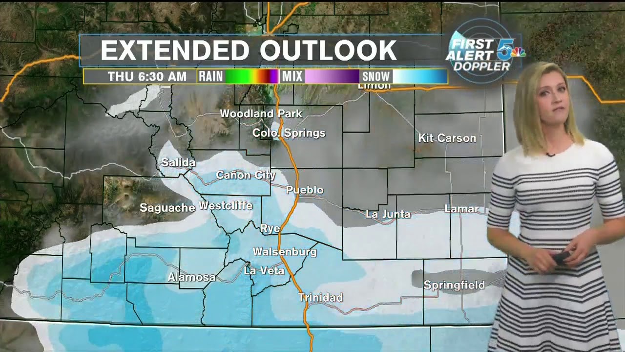 Heavy mountain snow on Sunday, mild and dry for the Plains - YouTube
