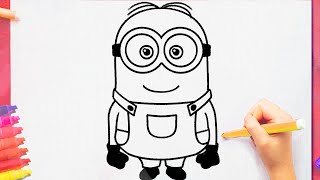 Como dibujar un MINION paso a paso