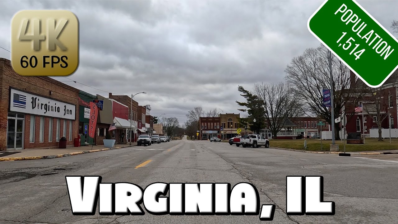 Driving Around Small Town Virginia, IL in 4k Video YouTube