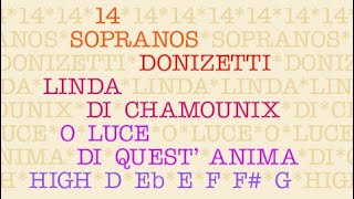 Coloratura Comparison! 14 Sopranos add ornaments and high notes to Donizetti's LINDA aria