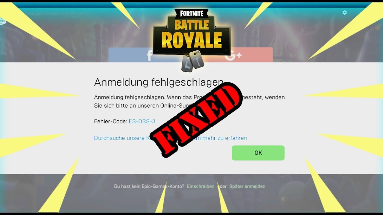 How To Fix Error Code ES-OSS-3 in Fortnite Epic Luncher ... - 1280 x 720 jpeg 90kB