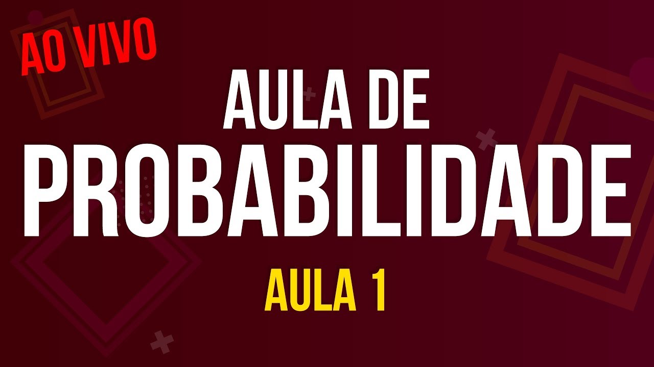 Aula de PROBABILIDADE do Encceja 2019 | Ao vivo