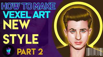 HOW TO MAKE VEXEL ART IN AUTODESK SKETCHBOOK [ PART 2 ] NEW STYLE