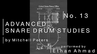 Peters Advanced Snare Drum Studies, Etude 13