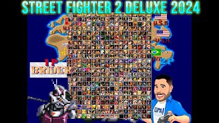 Street Fighter 2 Deluxe 2024 - Jogando com Brider - Roda em PC fraco.