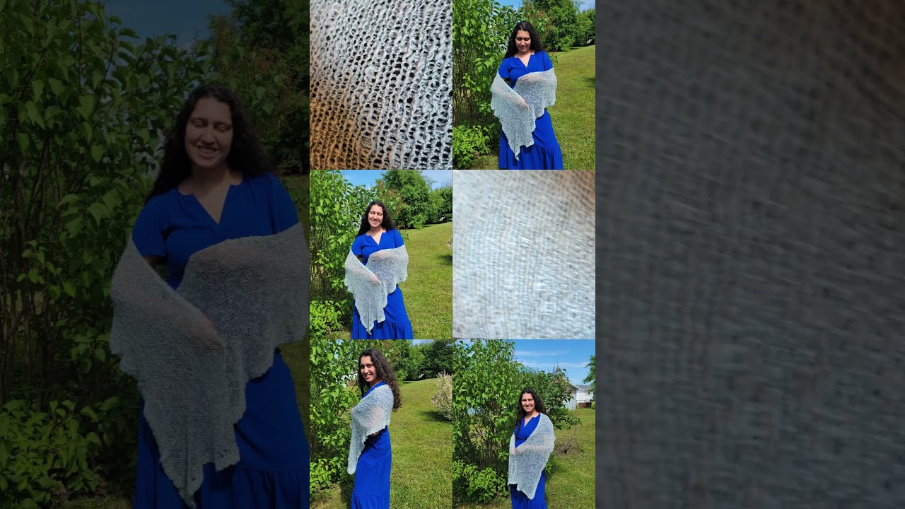 Summer Shawl on Addi or Sentro knitting machine. 