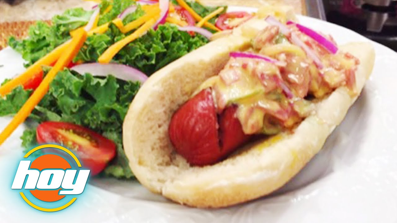 Hot Dog con Chiles Toreados y Queso Fundido YouTube