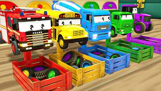 Sing! Dance! To the children's song “Bingo” - matching wheels to color - Baby Nursery Rhymes