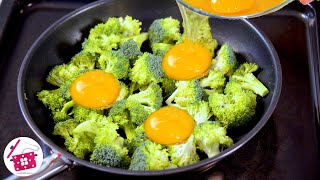 Add eggs to broccoli! Quick breakfast! 2 recipes Simple and delicious!