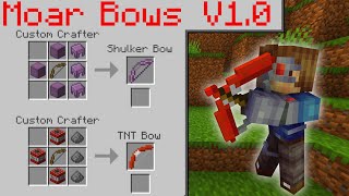 New Shulker and TNT Weapons! Moar Bows Update V1.0. Minecraft 1.16 Survival Datapack.