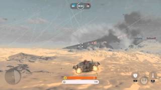 Super Star Destroyer (Ravager?) Crash - Battle of Jakku - Star Wars Battlefront (PS4) screenshot 4