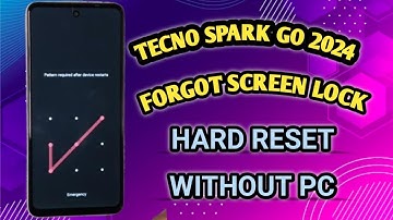 tecno spark go 2024 hard reset | tecno BG6 screen lock remove without pc