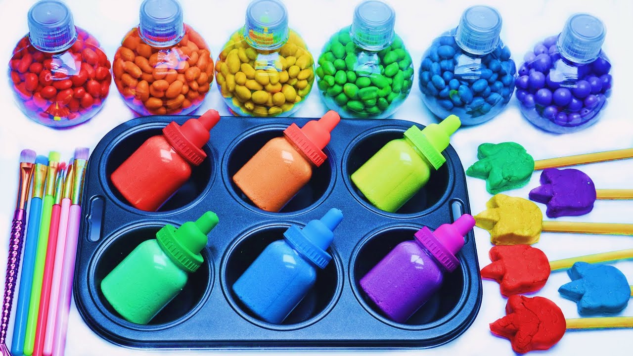 Satisfying Video l How to Make Lollipop Candy With Milk Bottle and