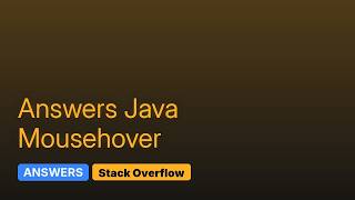 Full How to detect mouse hover on an image drawn from paintComponent's drawImage(); method News