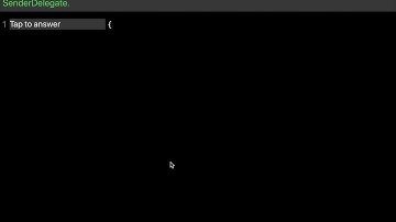 Learn Swift: Create SenderDelegate protocol (Chapter 20 Lesson 9)