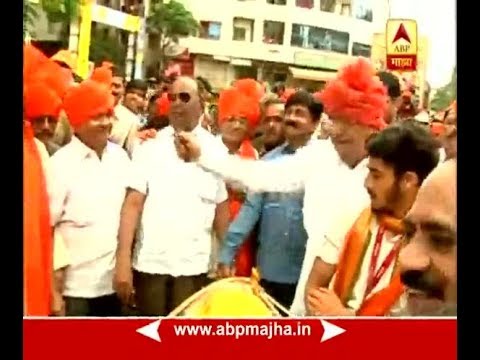 Ganesh Visarjan 2017  Kolhapur  Dont use Dolby during Ganesh Visarjan play drums  Chandrakant Patil