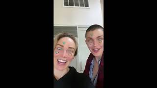 Ruby rose making vegan cucumber sushi with caity lotz on caity's birthday