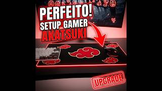 Mousepad Gamer Speed Akatsuki Naruto Nuvens Borda Costurada Estampa HD Setup Anime