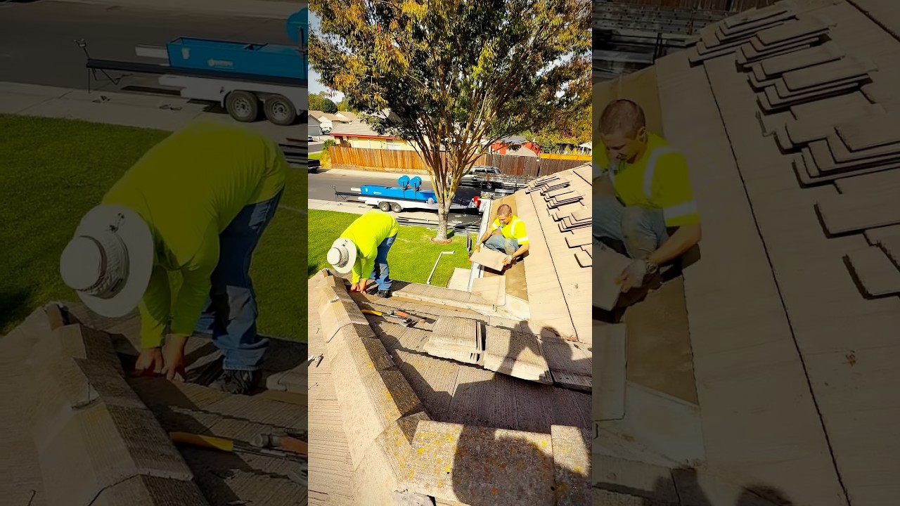 Tile roof gutter replacement in Elk Grove CA 