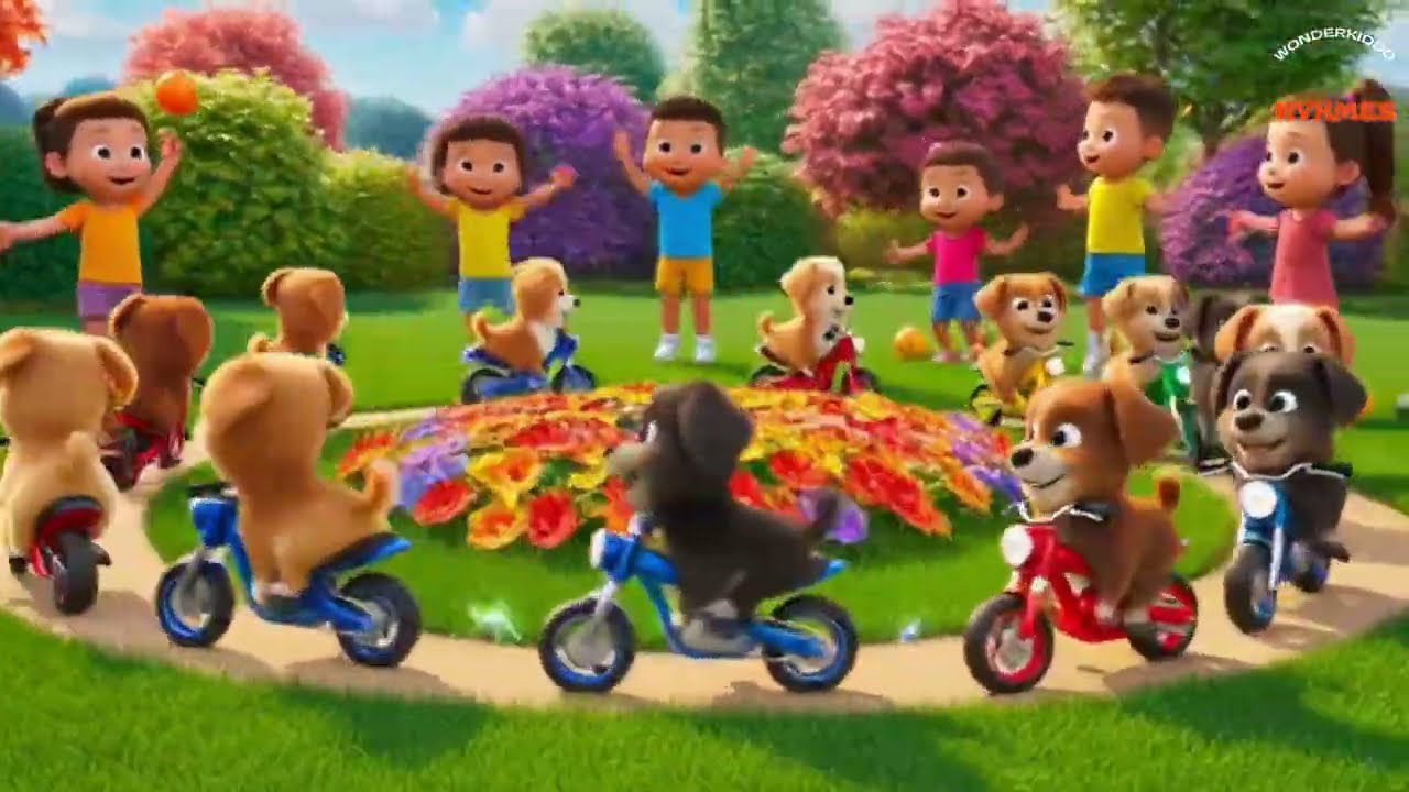 Counting 1–15 with Puppies 🐶 | Learn Numbers for Kids 