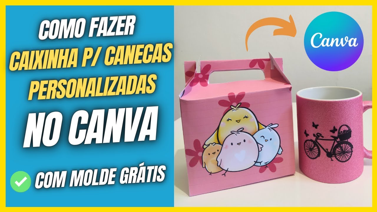 Como fazer caixinha para caneca no Canva