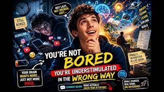 📌 You’re Not Bored — You’re Understimulated in the Wrong Way | The Hidden Truth About Modern Era.