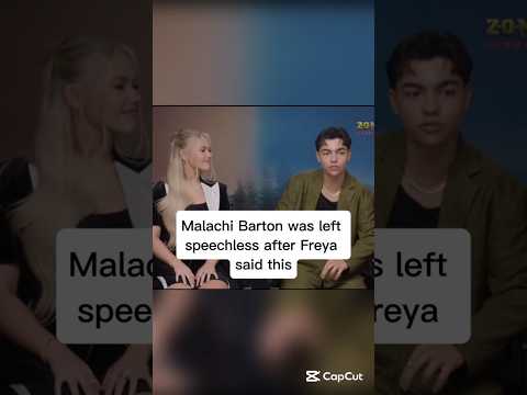 Malachi Barton Was Left Speechless After Freya Said This Fyp Viral Malachi Zombies4 Freyaskye
