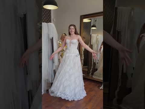 Not the one 🫣👰🏼‍♀️ …but one of the ones I tried on 🤍 #paris #weddingdress #weddinginspiration