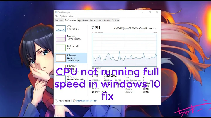 CPU Not Running at Full Speed in Windows 10 fix