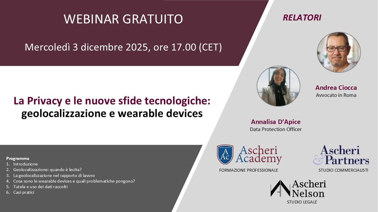 La Privacy e le nuove sfide tecnologiche:geolocalizzazione e wearable devices