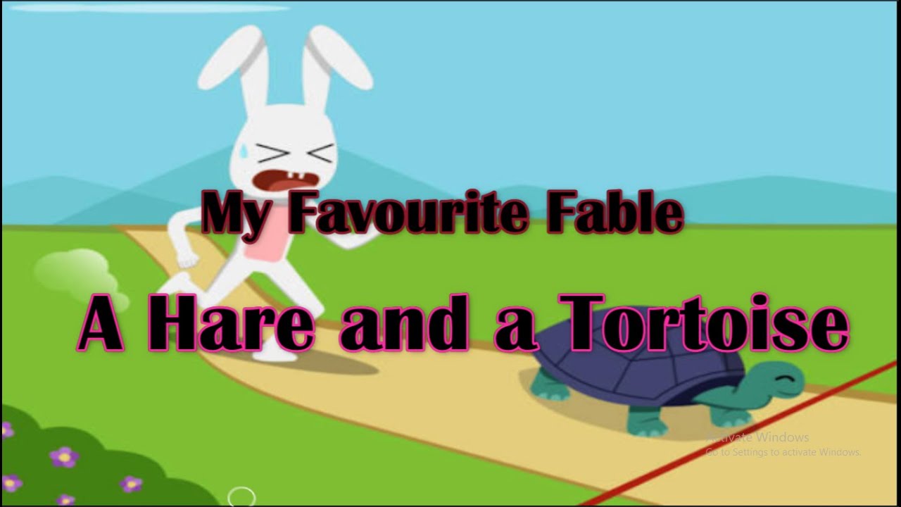 A Hare and a Tortoise -- My Favourite Fable in English - Primary to ...