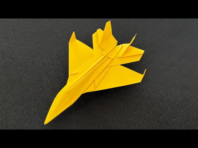 Fighter plane origami, how to make a paper airplane that flies