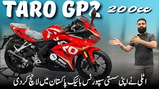 Taro Gp2 200Cc Watercool Efi Italian Bike Details Review With Price
