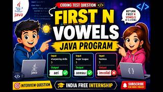 Java Program to Return First N Vowels from a String | Coding Test Solution | Easy Explanation
