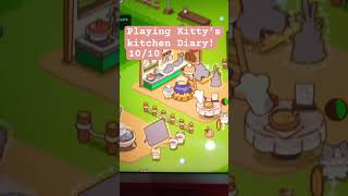 Playing Kitty’s Kitchen Diary! Best offline game I’d say #offline #kittyskitchenDiary