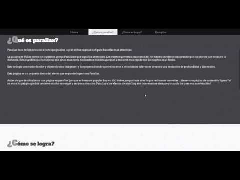 Parallax Stellar.js