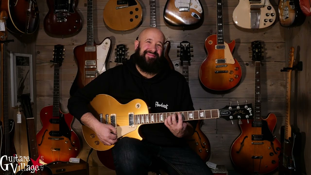 Gibson Les Paul Deluxe Gold Top 1979 - Guitare Village