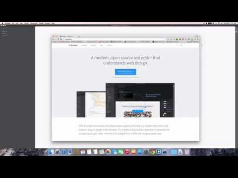 part #1 Brackets editor for html5