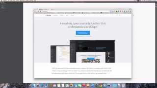 part #1 Brackets editor for html5